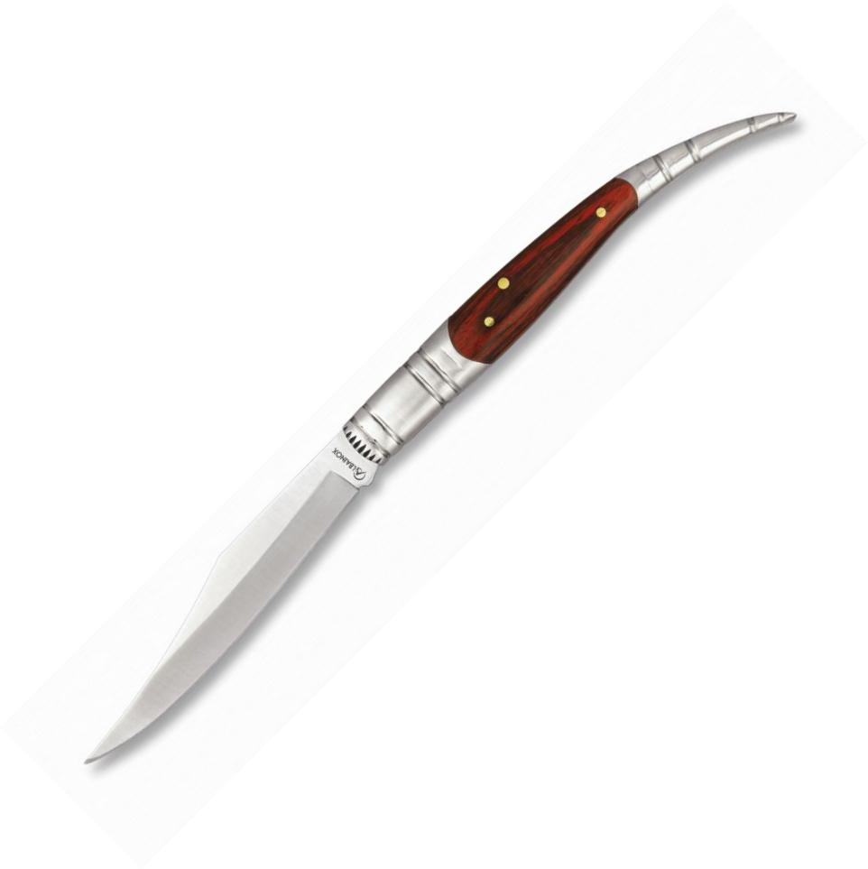 Navaja Albainox SERRANA con mango de madera roja y hoja de9,8 cm