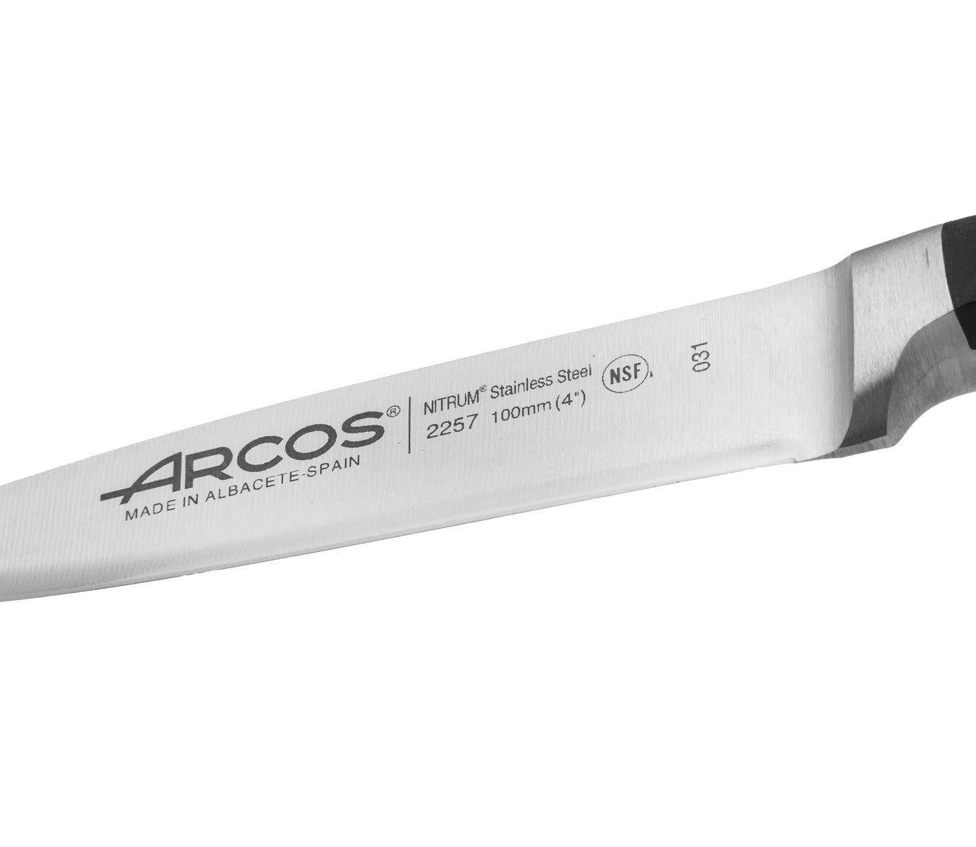 Cuchillo mondador con mango de polipropileno negro Arcos Opera
