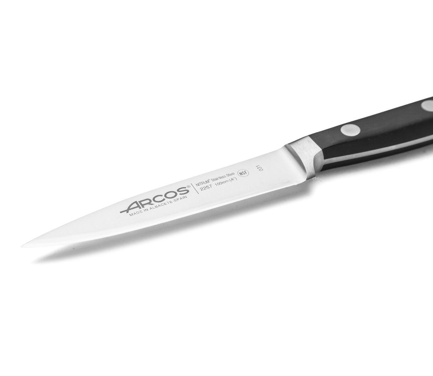 Cuchillo mondador con mango de polipropileno negro Arcos Opera