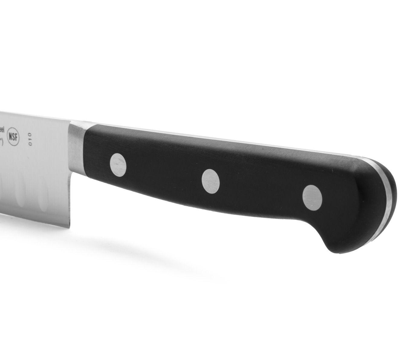 Cuchillo santoku de 14 cm con mango de polipropileno negro Arcos Opera