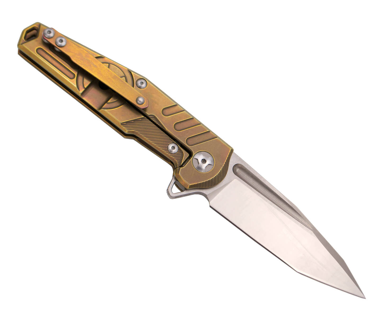 Navaja edición limitada con mango de titanio apertura Ball Bearing