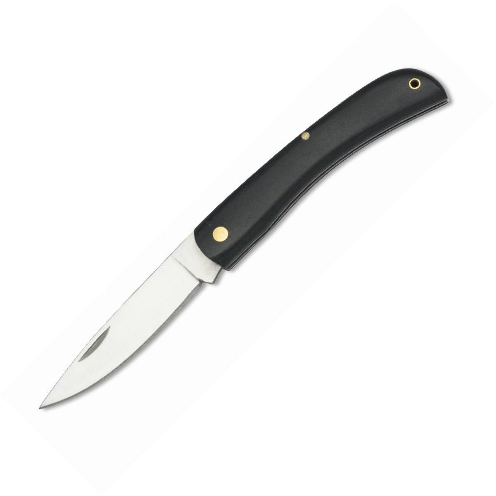 Navaja Campaña con mango de madera, bloqueo de pistón y hoja de 7...