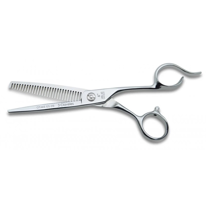 Tijera de peluqueria Otake ES28 6" para esculpir 3 Claveles