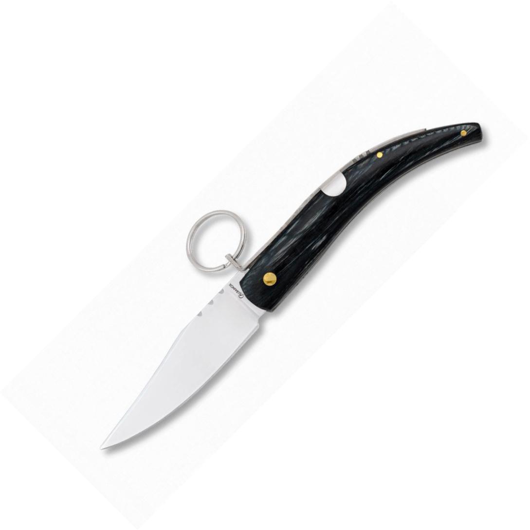 Couteau de poche classique avec anneau de verrouillage. Poignée d...