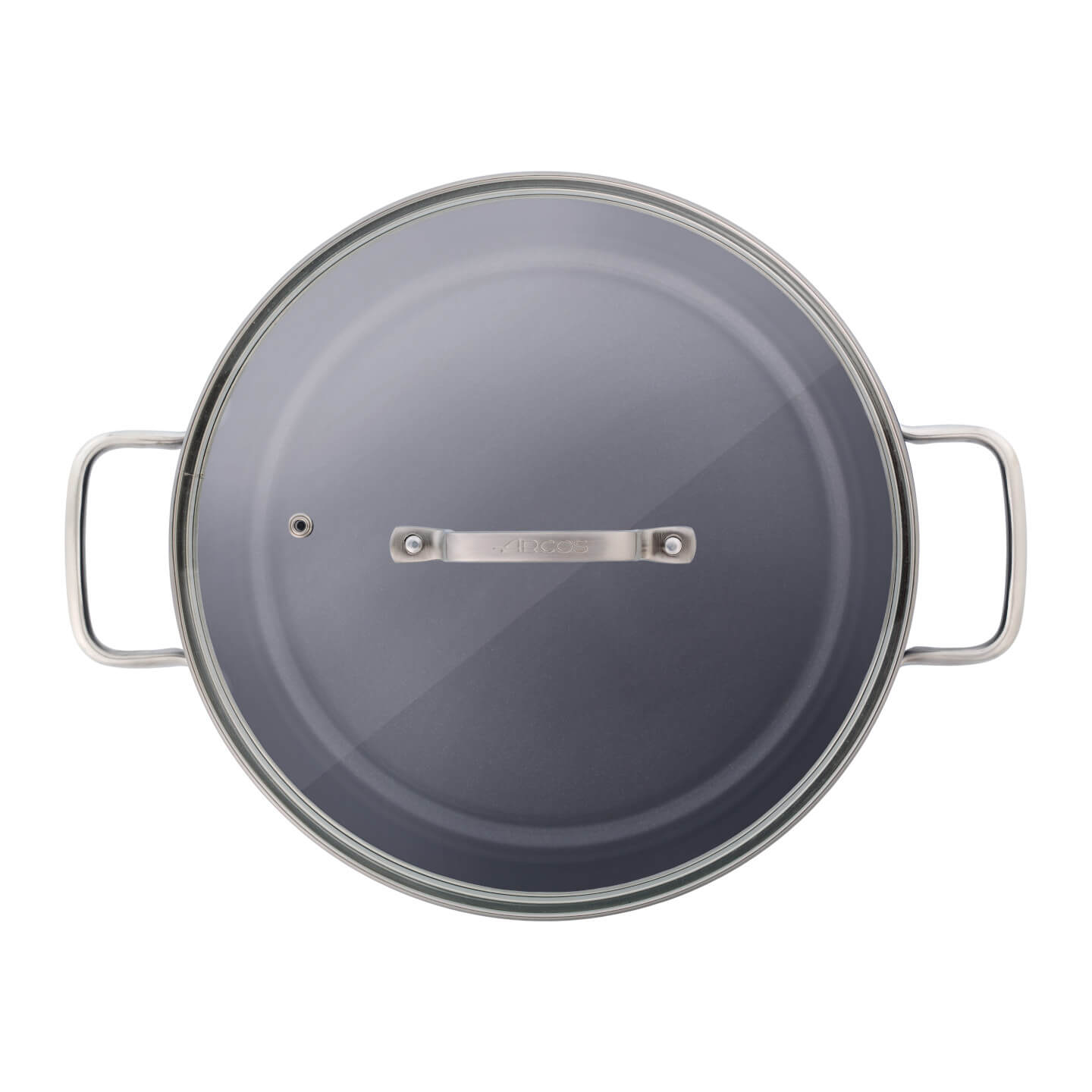 Cacerola antiadherente Samoa 28 cm negra con tapa