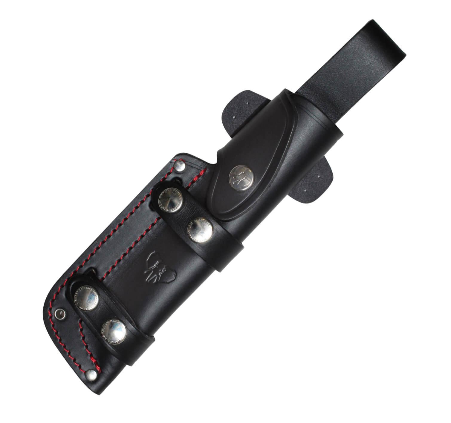 Couteau MT5 Cudeman. Manche en toile micarta. Acier Böhler N-695. Fourreau en cuir