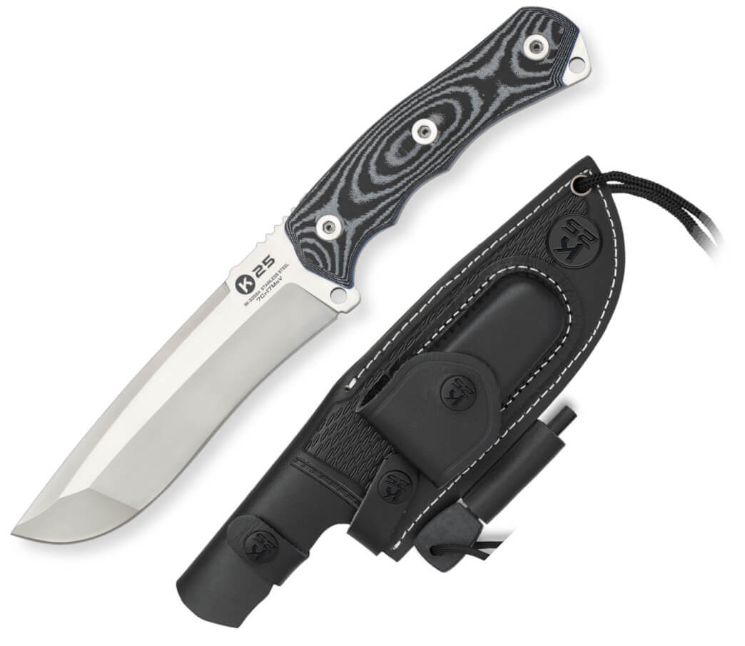 Cuchillo JACOB K25, con hoja de 14.50 cm y mango de G10