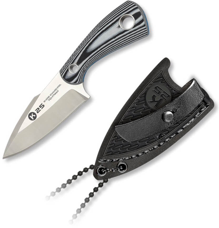 Cuchillo botero K25, con hoja de 6.50 cm y mango de G10