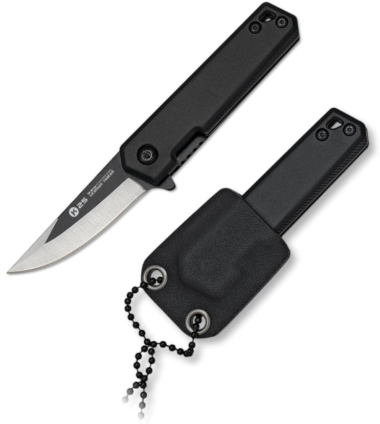 Navaja colgante k25 con funda de kydex y hoja de 5,2 cm
