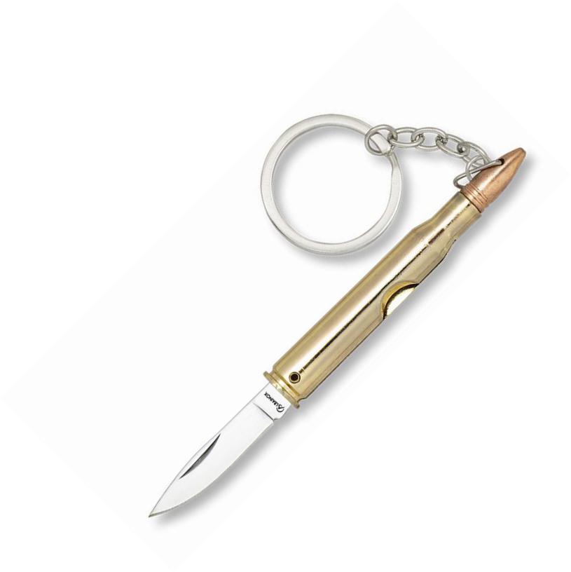 Couteau de poche porte-clés Albainox bullet avec manche en zinc, ...