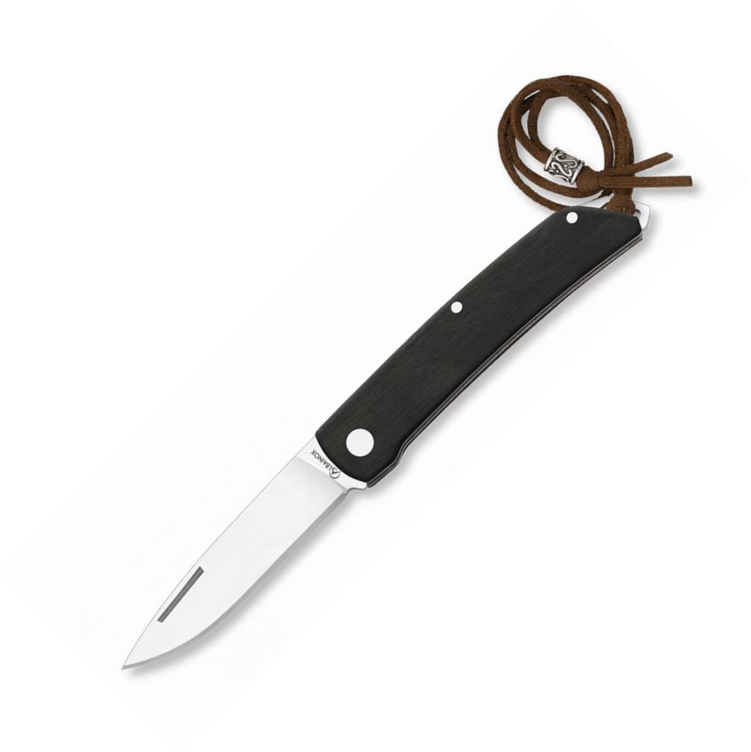 Albainox-Taschenmesser mit schwarzem Ausdauergriff, Kolbensperre ...