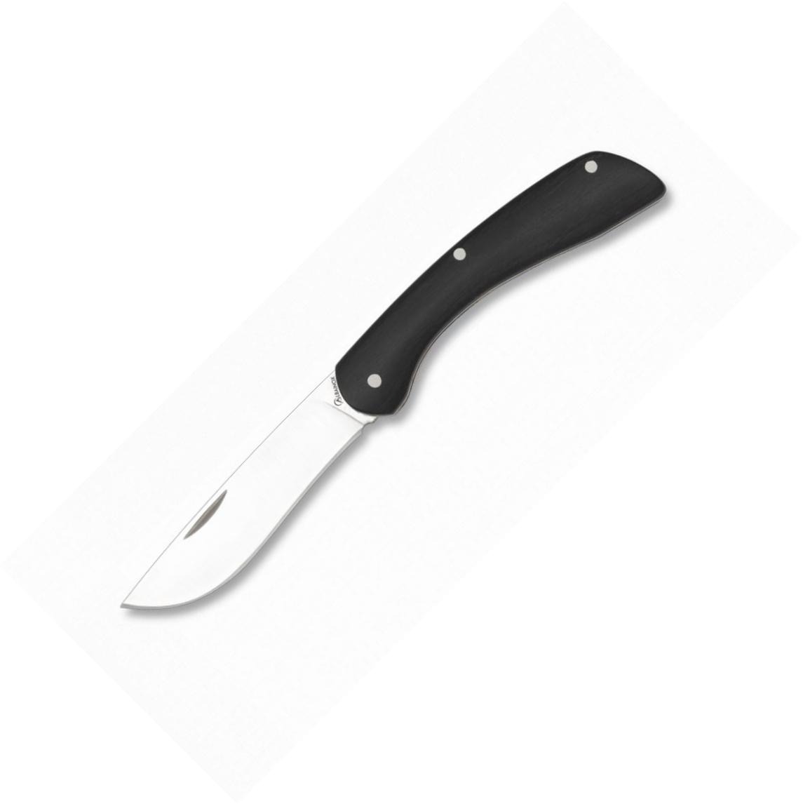 Navaja Albainox con cachas de stamina negra, bloqueo de pistón y ...