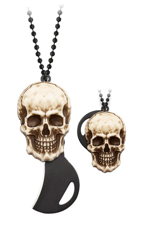 Mini couteau de poche Albainox avec chaîne à suspendre avec manch...