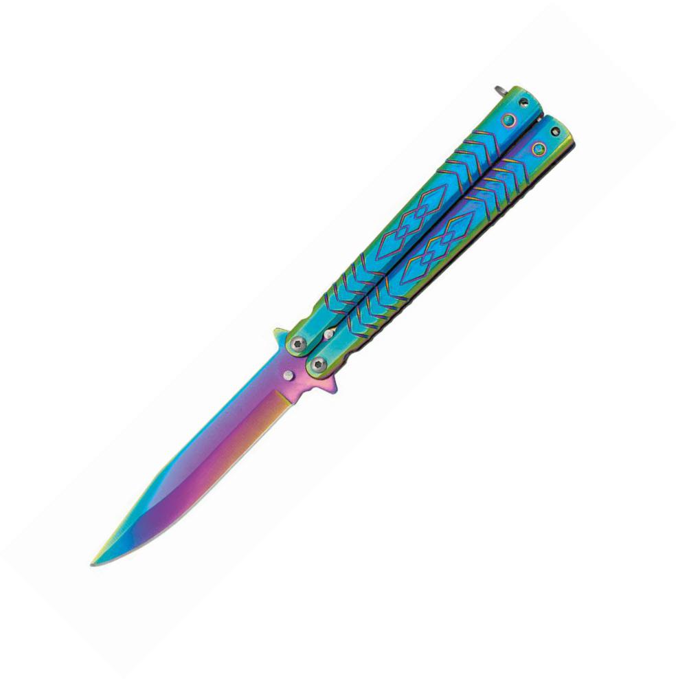 Navaja abanico Albainox Rainbow con hoja de 10.3 cm