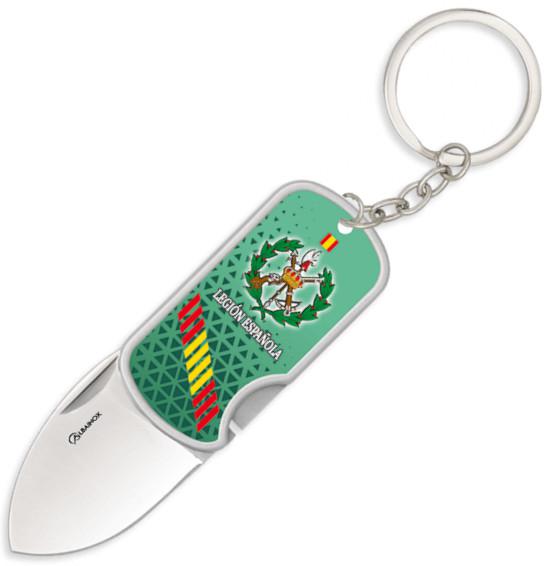 Navaja 3D Legión Española con clip y llavero