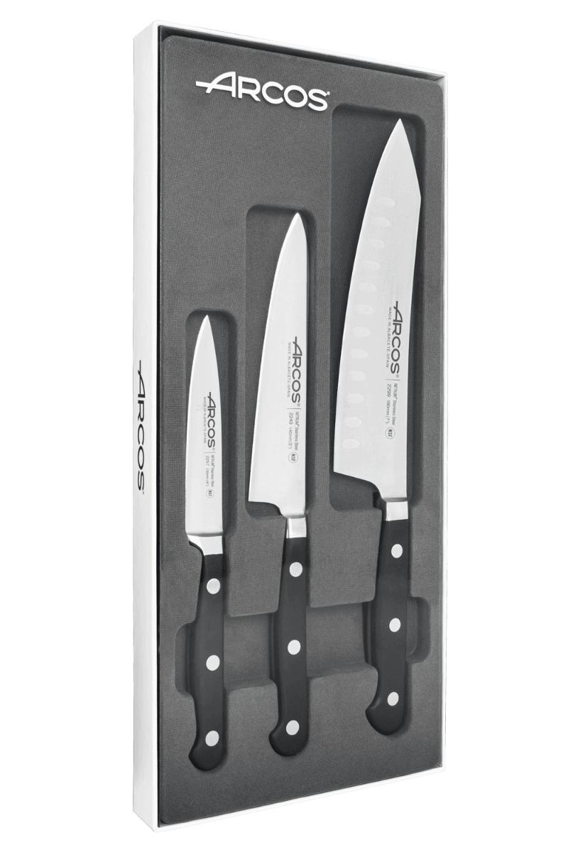 Set de 3 cuchillos de cocina serie Opera