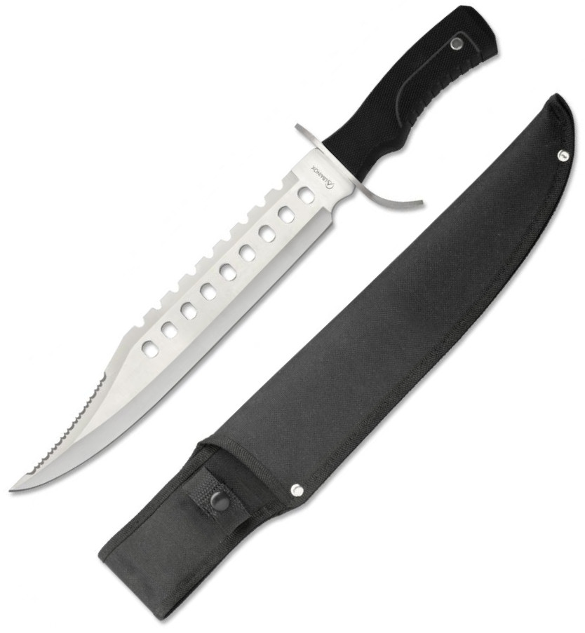 Cuchillo de supervivencia de Albainox con funda nylon, mango ABS ...