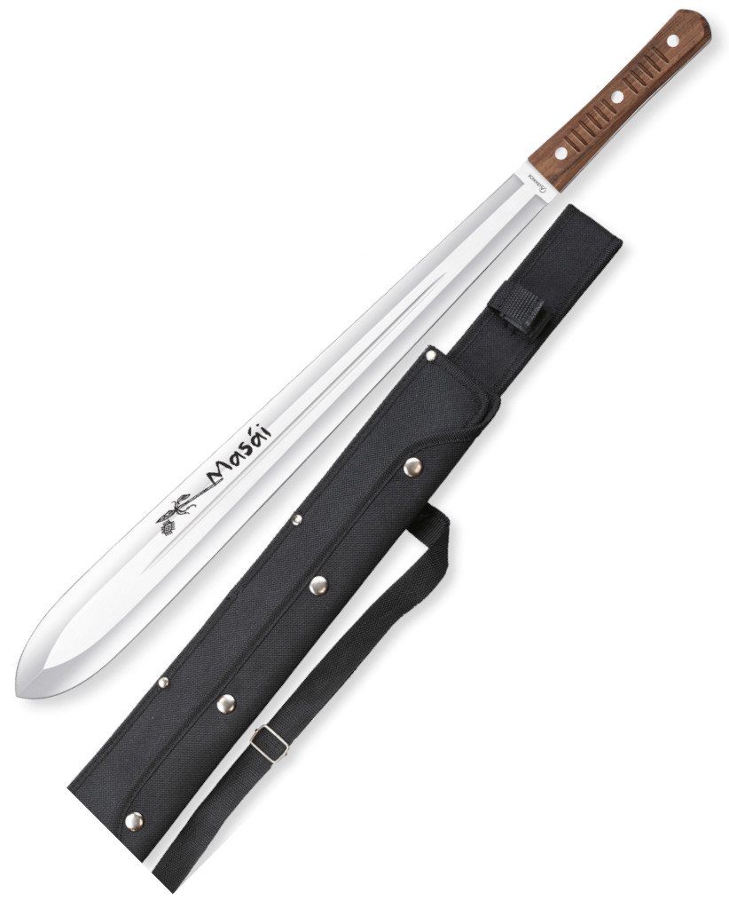 Albainox Masai Machete mit zweischneidiger Klinge 48 cm Länge