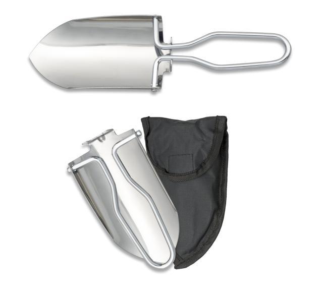 Pala de supervivencia ligera y plegable de acero