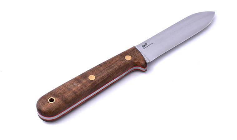 Brisa Kephart 115 Bushcraftmesser mit Griff aus stabilisiertem Walnussholz