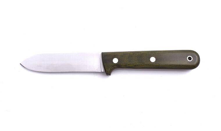 Bushcraftmesser Brisa Kephart 115 mit grünem Micarta-Griff