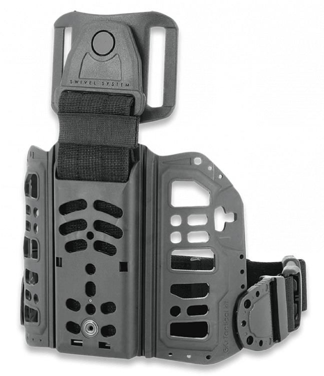 Panel táctico para pierna de polipropileno, poliéster y spandex