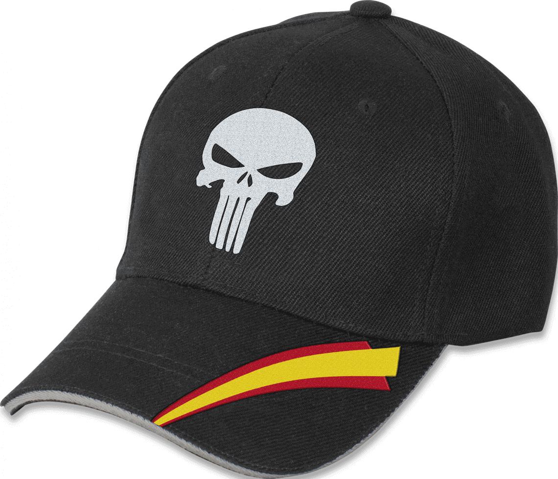 Gorra de políester de talla única Calavera