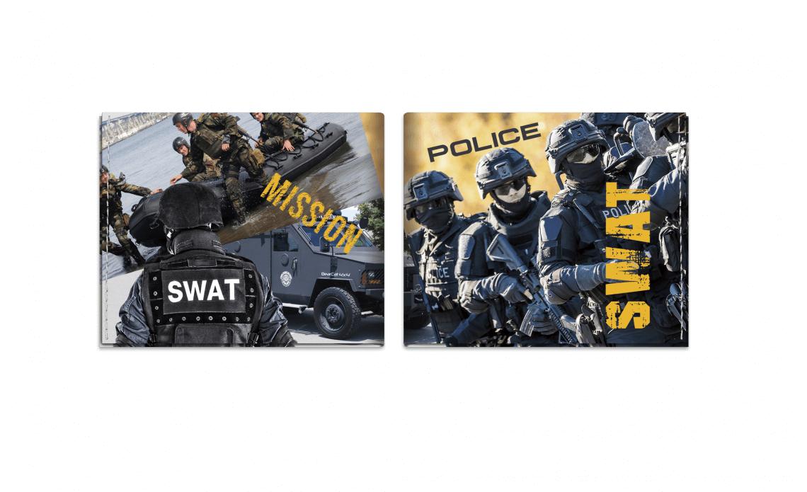 Cartera Barbaric con impresión SWAT