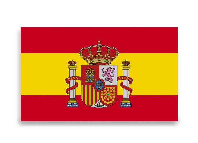 Pegatina grande de la bandera constitucional de España
