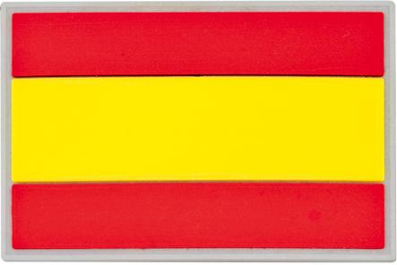 Parche de goma con la bandera de España 7.5 x 5 cm con velcro