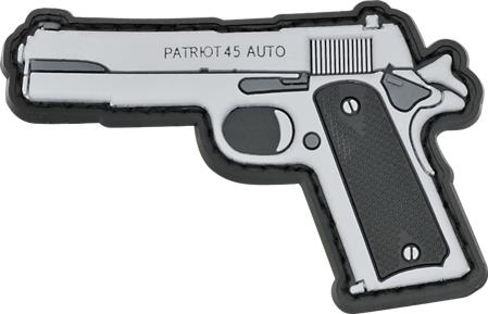Parche de goma con velcro de goma pistola Patriot 45 Auto con man...