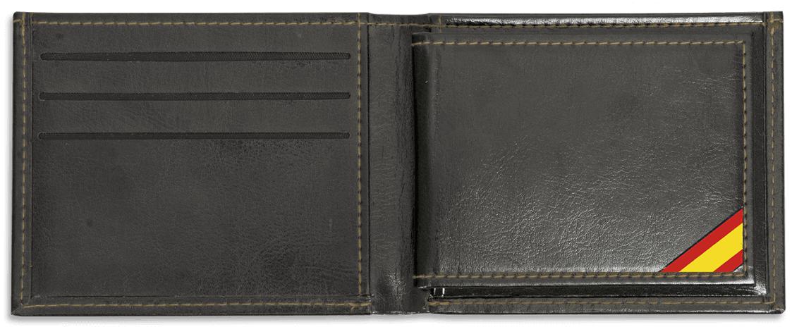 Cartera doble Barbaric para Policía Nacional España de color negr...