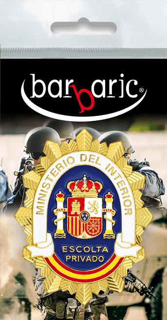 Placa identificación Escolta privado del Ministerio del Interior