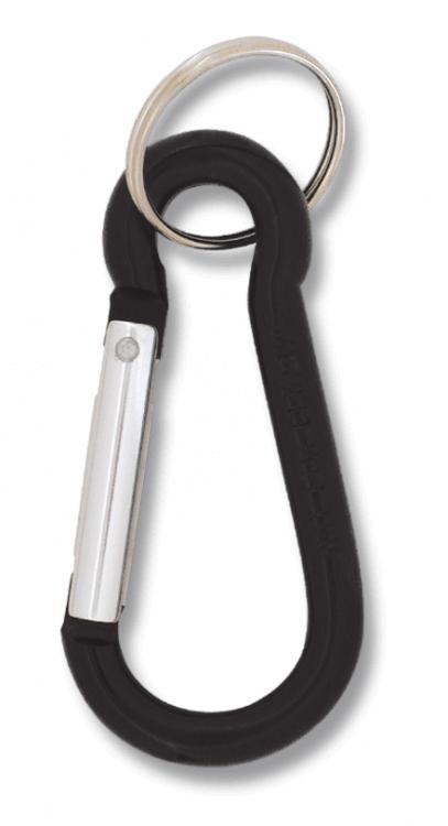 Mosquetones de color negro de 5 cm presentados en blíster de 12 p...