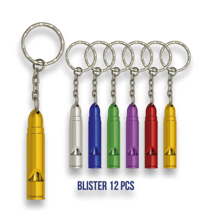 Silbatos con forma de bala de 5,1 cm en blíster de 12 unidades de...