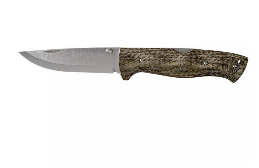 Brisa Borka 90 Messer mit grünem Micarta-Griff und Edelstahl N690Co