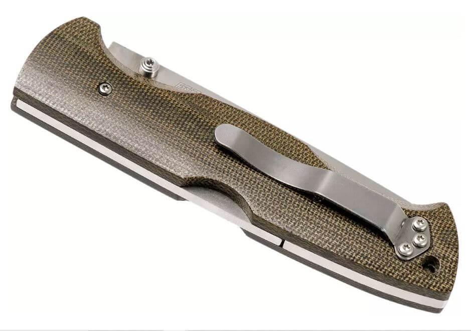 Brisa Borka 90 Messer mit grünem Micarta-Griff und Edelstahl N690Co