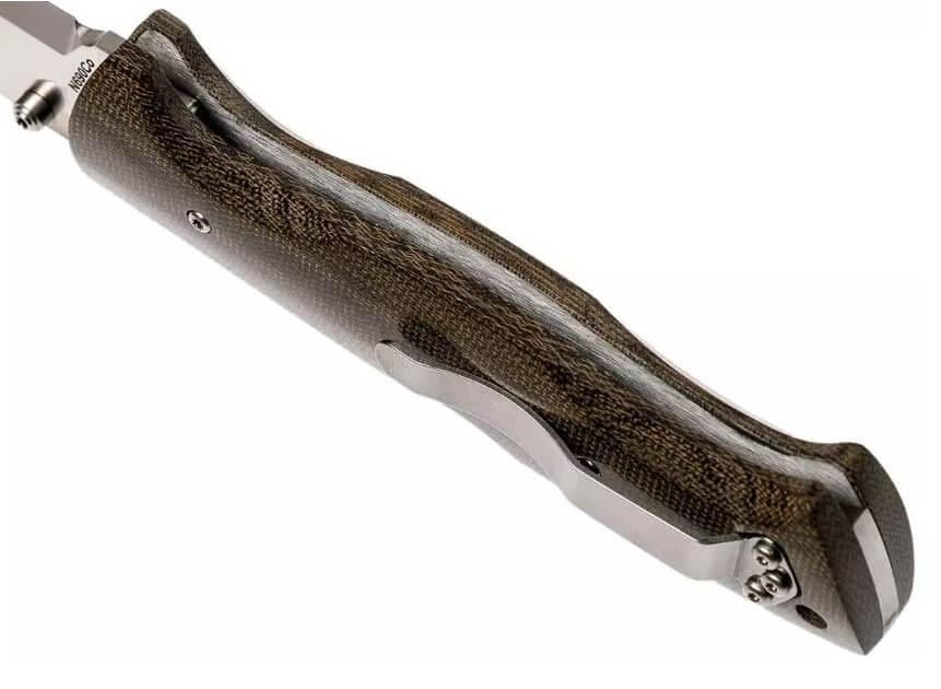 Brisa Borka 90 Messer mit grünem Micarta-Griff und Edelstahl N690Co