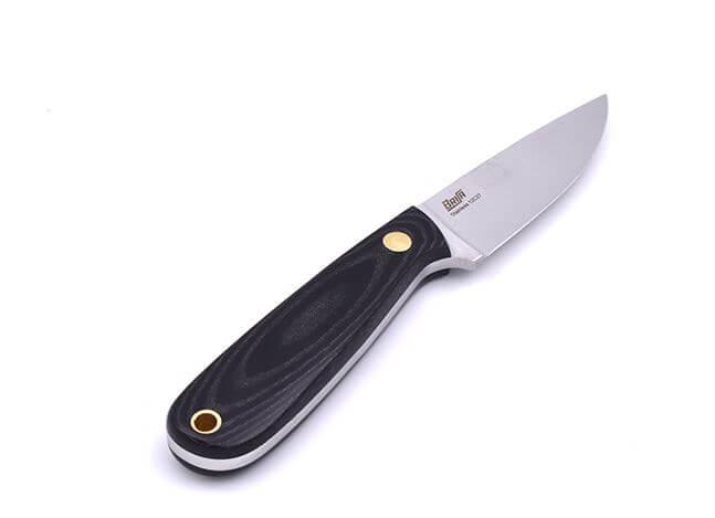 Cuchillo de cuello Brisa Necker 70 micarta negra