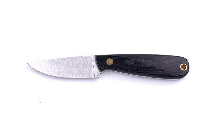Neck Knife Brisa Necker 70 schwarzes Micarta mit Kydexscheide