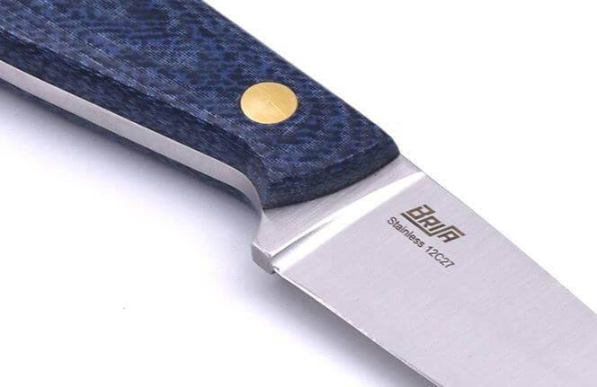 Cuchillo de cuello Brisa Necker 70 micarta bluejeans