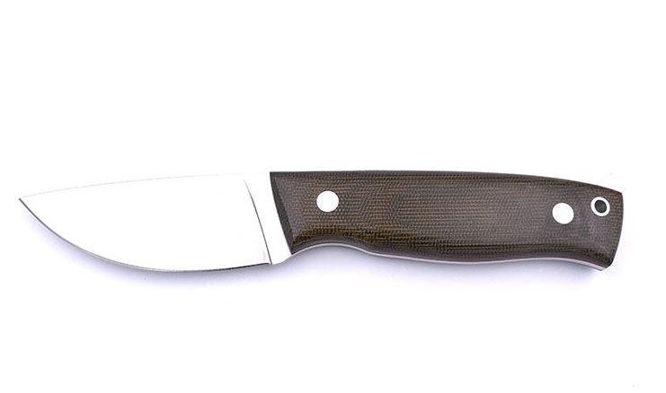 Cuchillo Brisa Skinner 90 Flat con acero Elmax y micarta verde