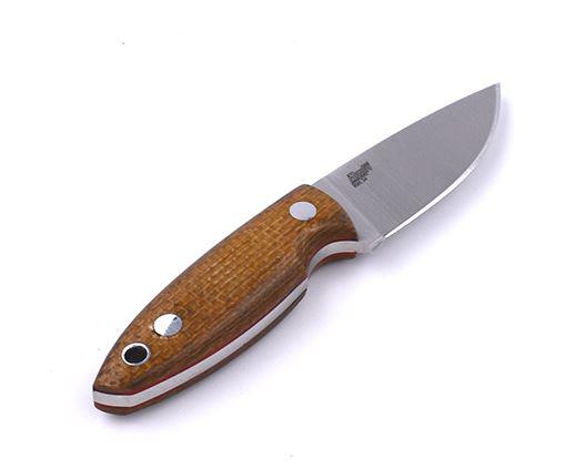 Cuchillo Brisa Scara 60 con acero RWL34 y micarta mostaza