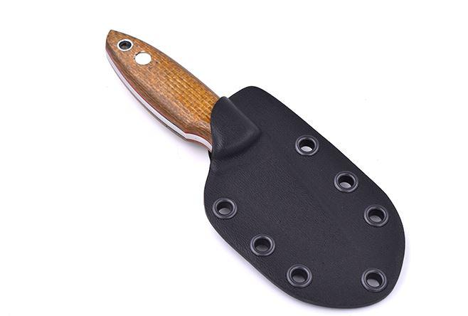 Brisa Scara 60 Messer mit RWL34-Stahl und Senf-Micarta