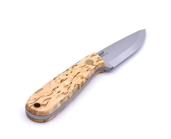 Cuchillo de cuello Brisa Necker 70 Scandi con mango de madera de ...