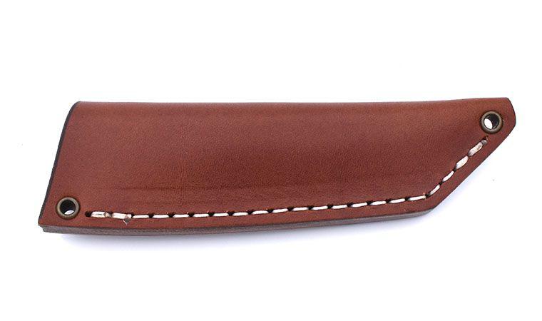 Brisa Kwaiken 90 M390 Ivory Micarta Messer mit cognacfarbener Scheide