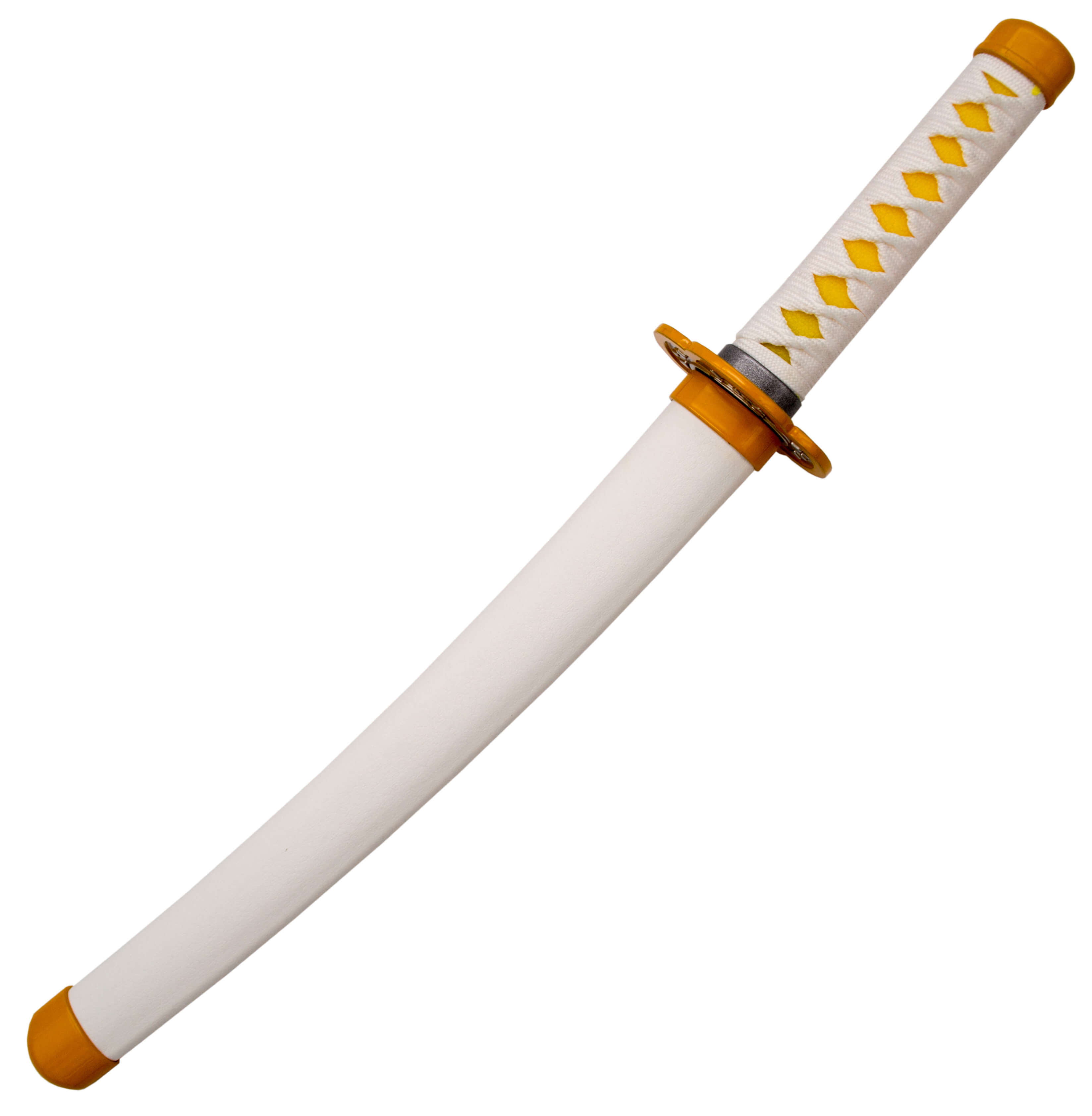 Mini Katana Agatsuma Zenitsu de la serie Demon Slayer con hoja de 24 cm