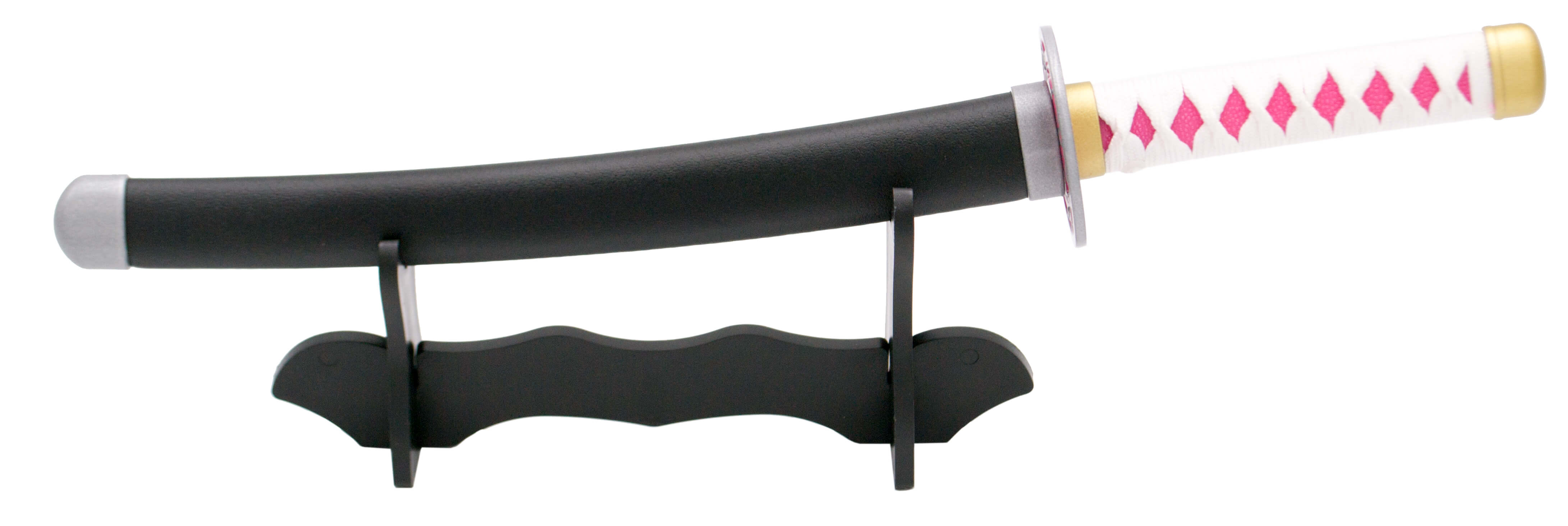 Weißes, schwarzes und rosa Mini-Katana von Kanao Tsuyuri