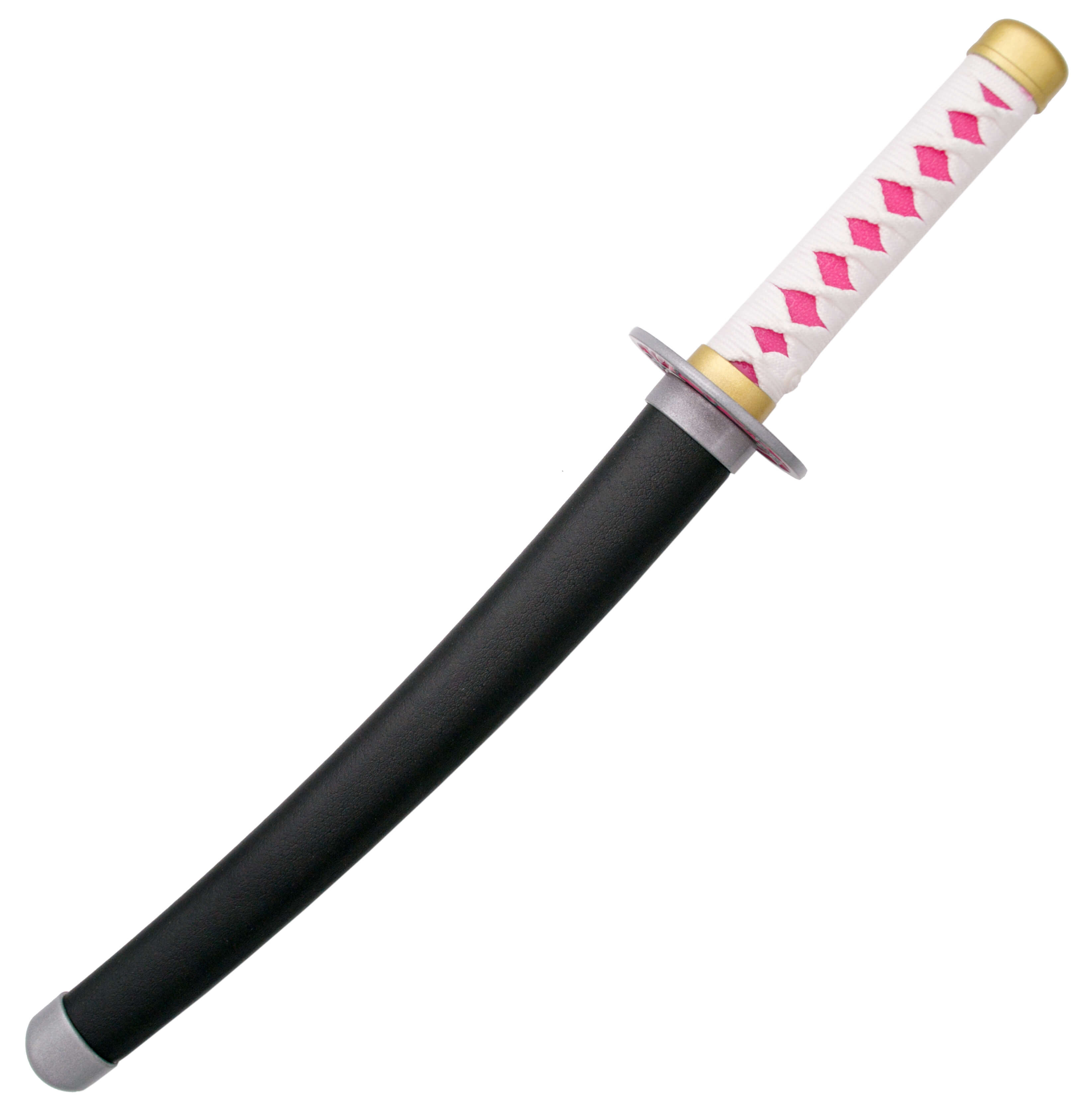Weißes, schwarzes und rosa Mini-Katana von Kanao Tsuyuri