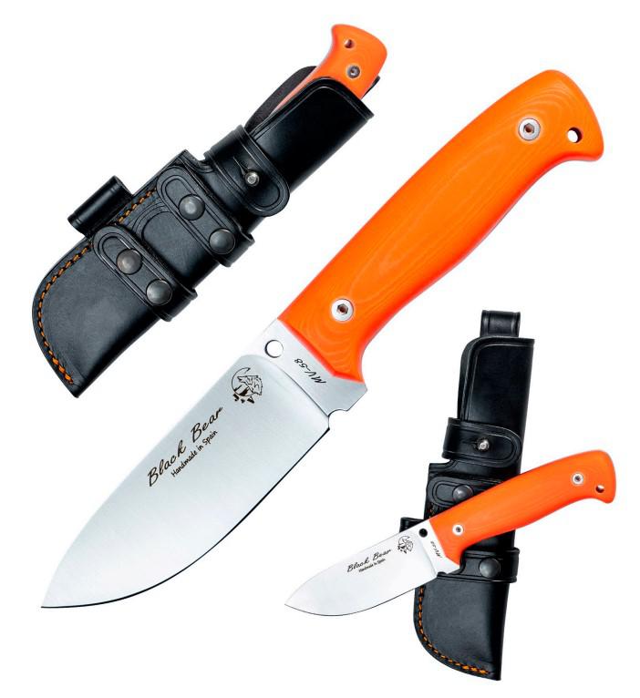 JV Black Bear mit orangefarbenen Micarta-Schuppen